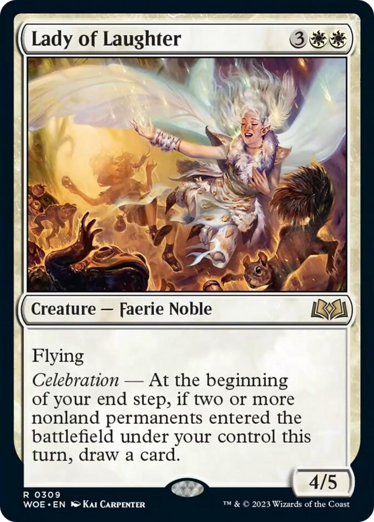 Lady of Laughter [Wilds of Eldraine] [Foil]