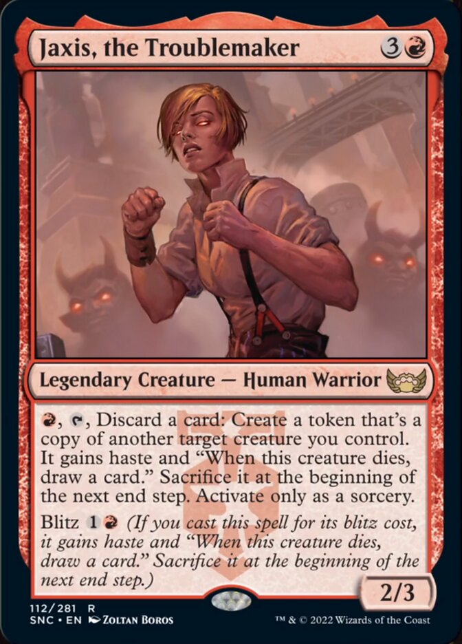 Jaxis, the Troublemaker [Streets of New Capenna] [Foil]