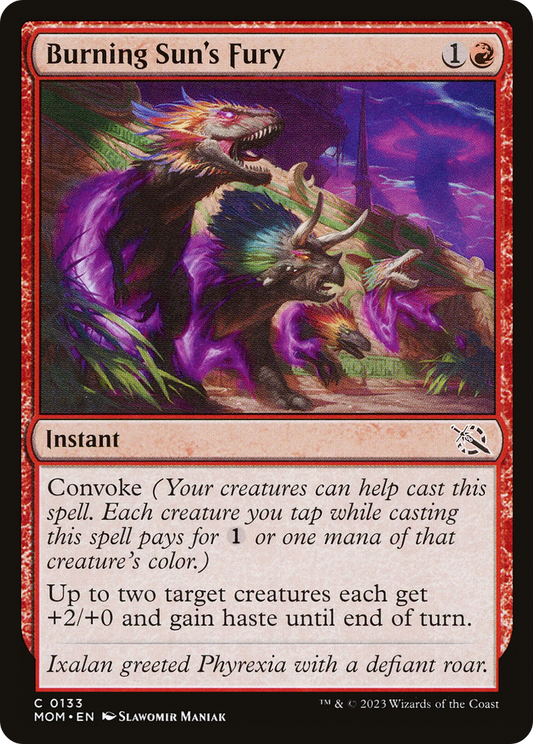 Burning Sun's Fury [March of the Machine] [Foil]