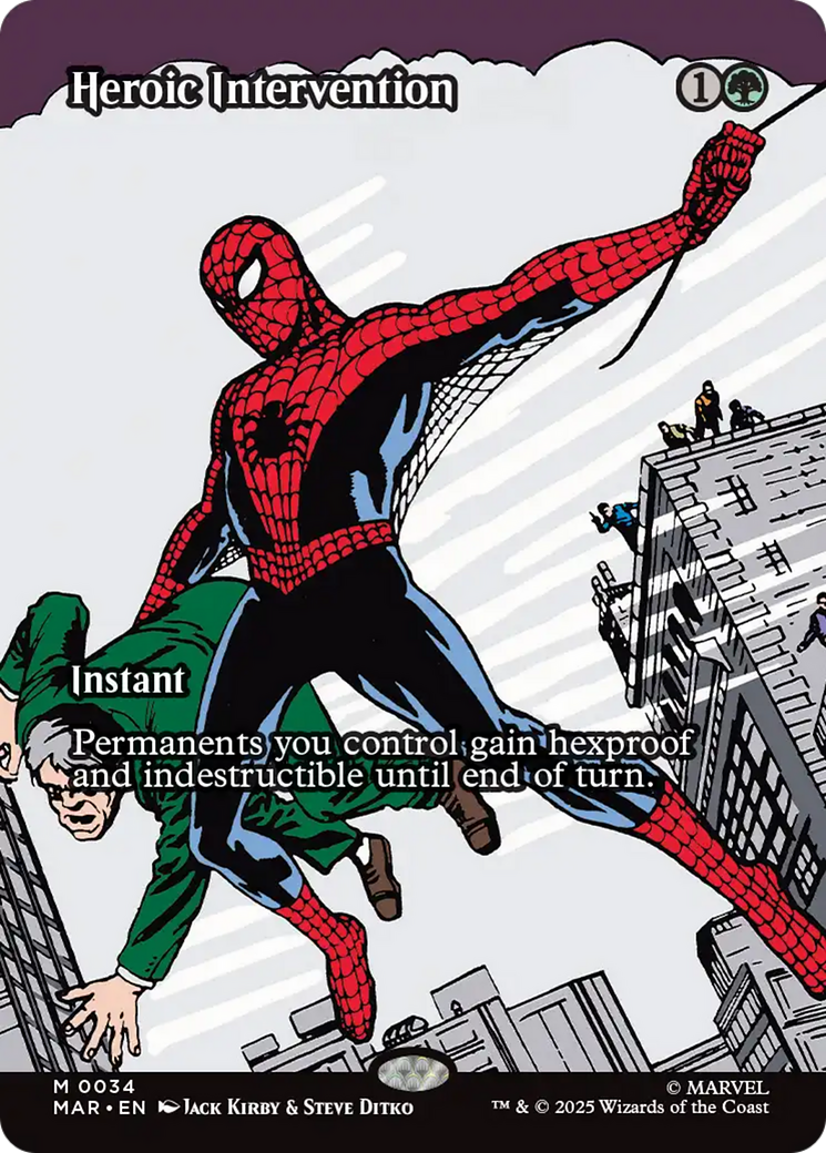 Heroic Intervention (Borderless) [Marvel's Spider-Man: Eternal-Legal] [Foil]