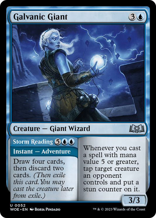 Galvanic Giant // Storm Reading [Wilds of Eldraine] [Foil]