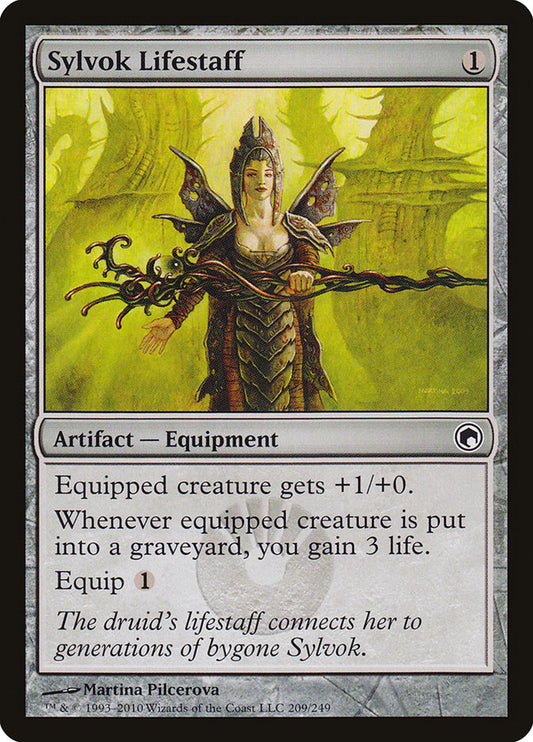 Sylvok Lifestaff [Scars of Mirrodin] [Foil]