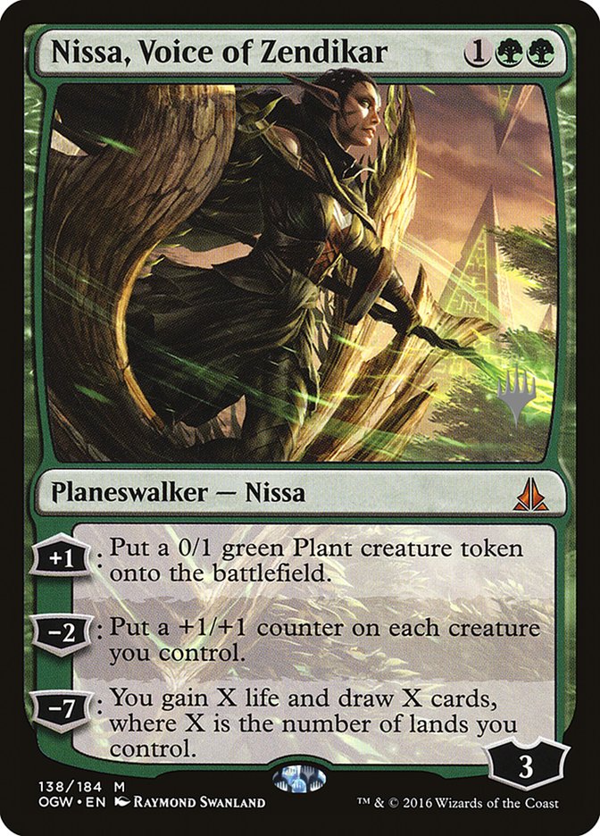 Nissa, Voice of Zendikar (Promo Pack) [Oath of the Gatewatch Promos] [Foil]