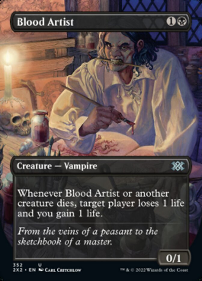 Blood Artist (Borderless Alternate Art) [Double Masters 2022] [Foil]