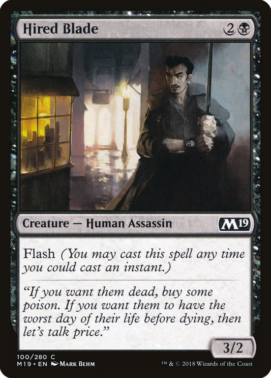 Hired Blade [Core Set 2019] [Foil]