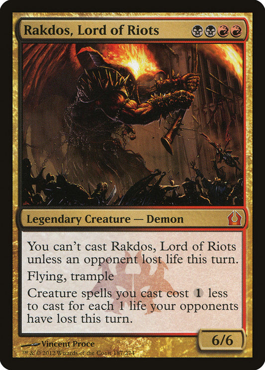 Rakdos, Lord of Riots [Return to Ravnica] [Foil]
