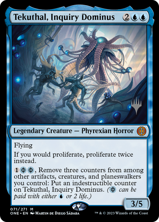 Tekuthal, Inquiry Dominus (Promo Pack) [Phyrexia: All Will Be One Promos] [Foil]
