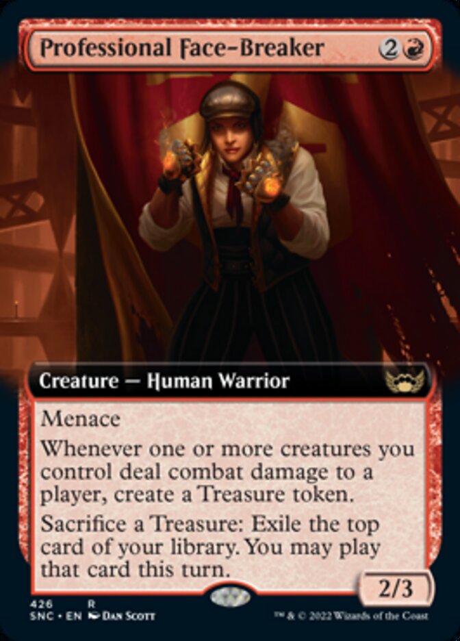 Professional Face-Breaker (Extended Art) [Streets of New Capenna] [Foil]