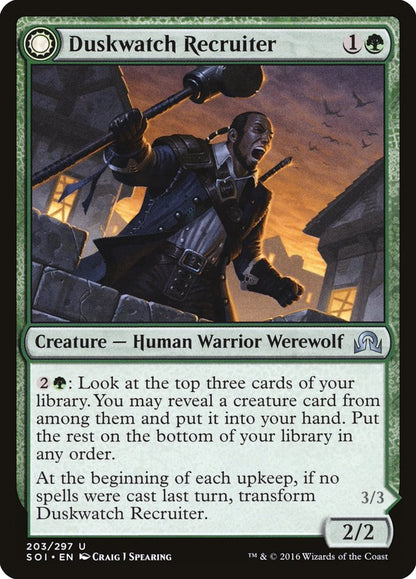 Duskwatch Recruiter // Krallenhorde Howler [Shadows over Innistrad] [Foil]