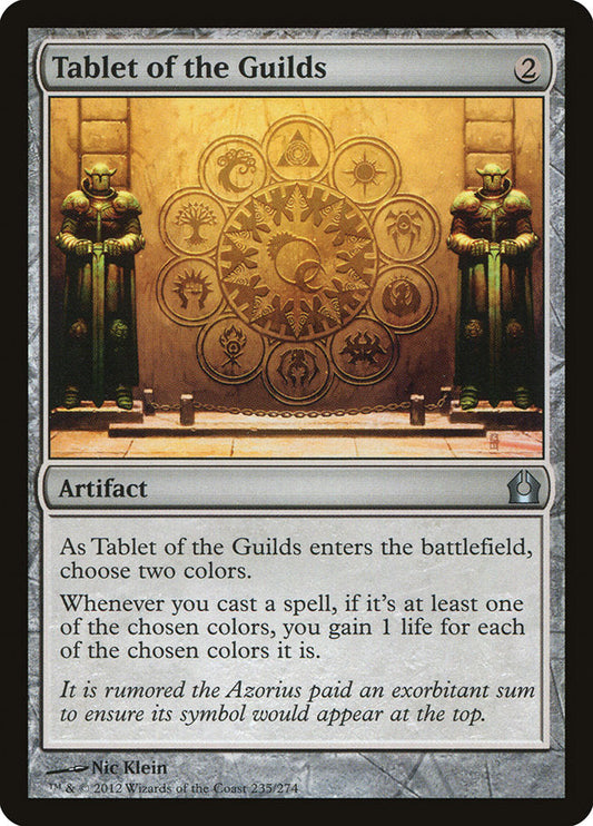 Tablet of the Guilds [Return to Ravnica] [Foil]
