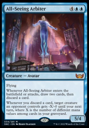 All-Seeing Arbiter (Promo Pack) [Streets of New Capenna Promos] [Foil]