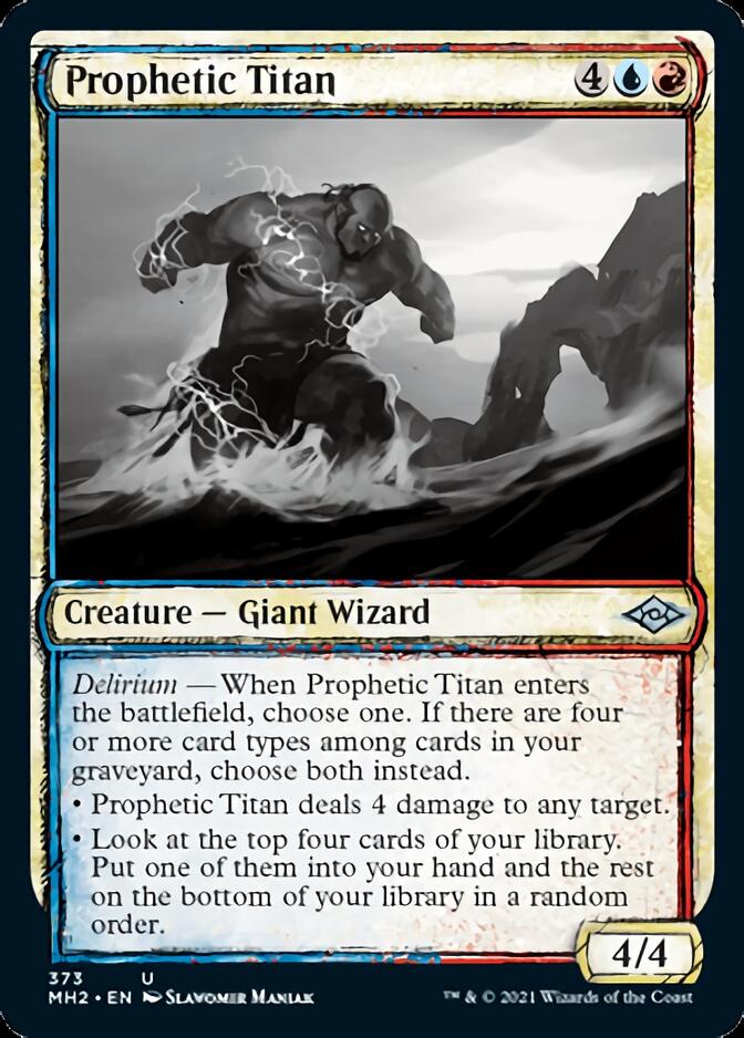 Prophetic Titan (Sketch) [Modern Horizons 2] [Foil]