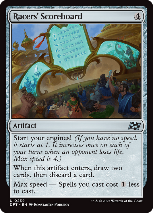 Racers' Scoreboard [Aetherdrift] [Foil]