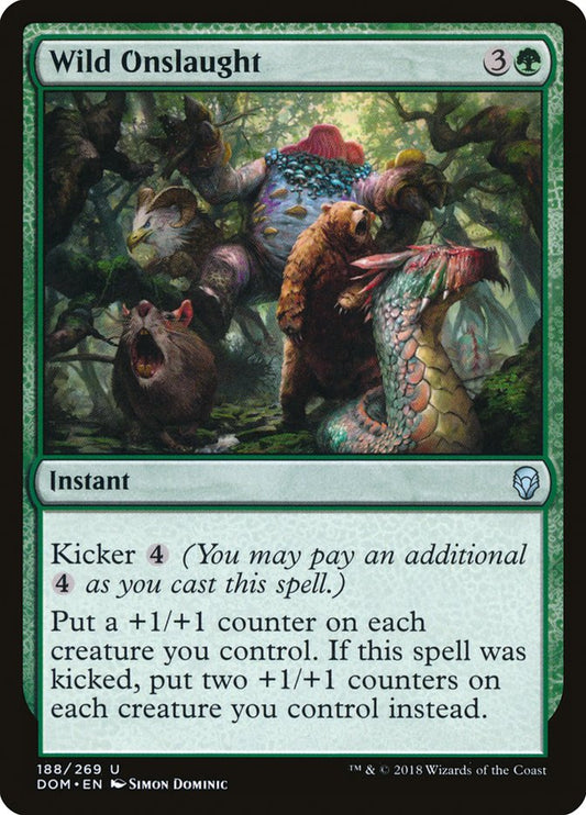 Wild Onslaught [Dominaria] [Foil]
