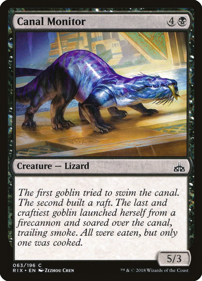 Canal Monitor [Rivals of Ixalan] [Foil]