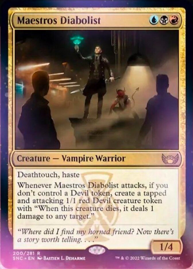 Maestros Diabolist [Streets of New Capenna] [Foil]