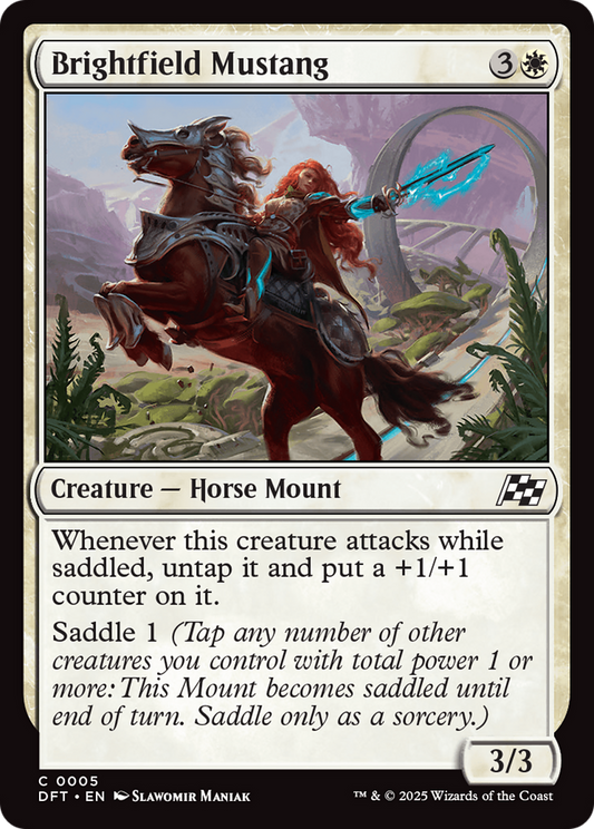 Brightfield Mustang [Aetherdrift] [Foil]