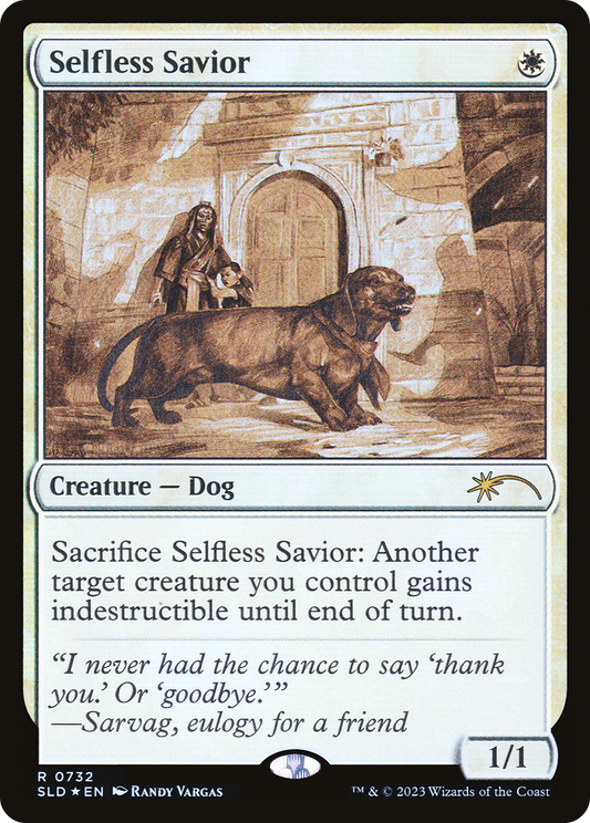 Selfless Savior (Sketch) [Secret Lair Drop Promos] [Foil]