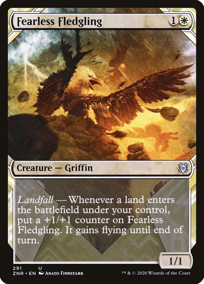 Fearless Fledgling (Showcase) [Zendikar Rising] [Foil]