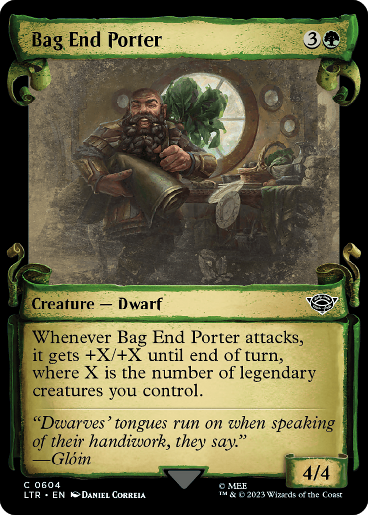 Bag End Porter [The Lord of the Rings: Tales of Middle-Earth Showcase Scrolls] [Foil]