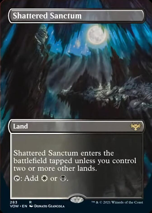 Shattered Sanctum (Borderless Alternate Art) [Innistrad: Crimson Vow] [Foil]