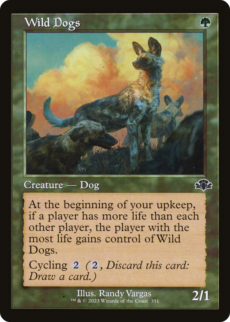 Wild Dogs (Retro) [Dominaria Remastered] [Foil]