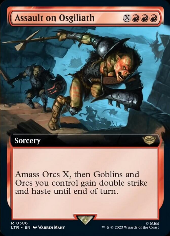 Assault on Osgiliath (Extended Art) [The Lord of the Rings: Tales of Middle-Earth] [Foil]