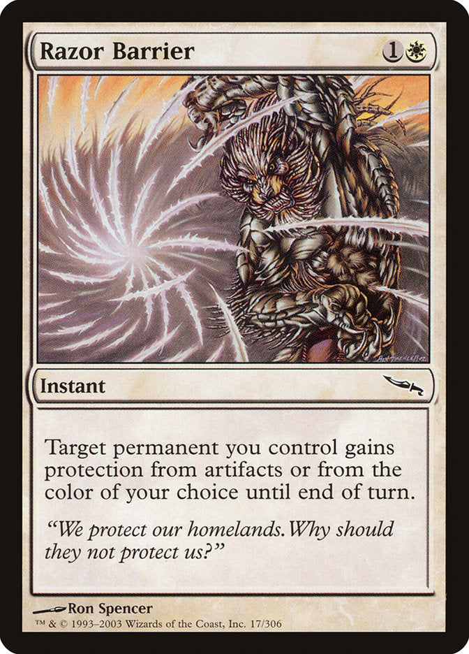 Razor Barrier [Mirrodin] [Foil]