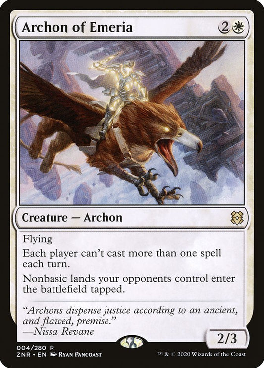 Archon of Emeria [Zendikar Rising] [Foil]