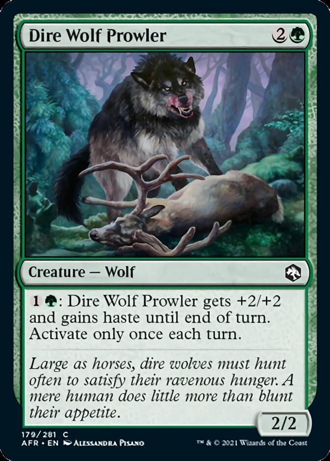 Dire Wolf Prowler [Dungeons & Dragons: Adventures in the Forgotten Realms] [Foil]