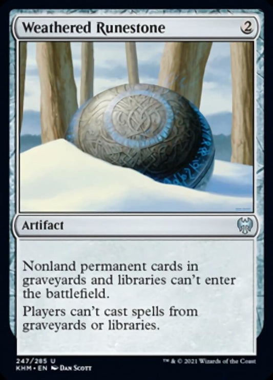 Weathered Runestone [Kaldheim] [Foil]