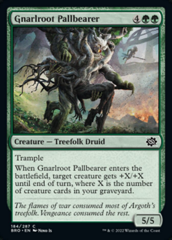 Gnarlroot Pallbearer [The Brothers' War] [Foil]