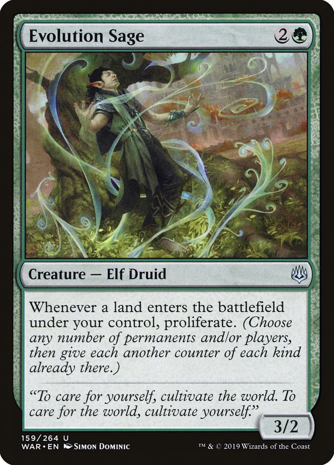 Evolution Sage [War of the Spark] [Foil]