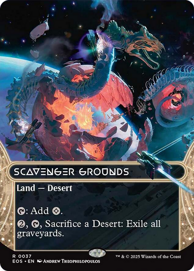 Scavenger Grounds (0037) (Borderless) [Edge of Eternities: Stellar Sights] [Foil]