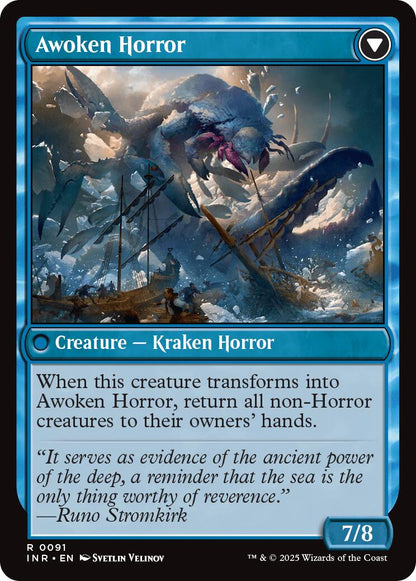 Thing in the Ice // Awoken Horror [Innistrad Remastered] [Foil]