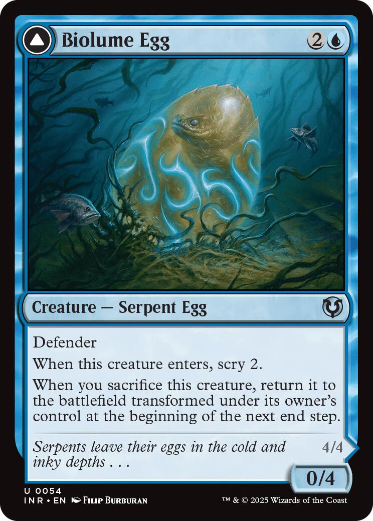 Biolume Egg // Biolume Serpent [Innistrad Remastered] [Foil]