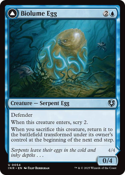 Biolume Egg // Biolume Serpent [Innistrad Remastered] [Foil]