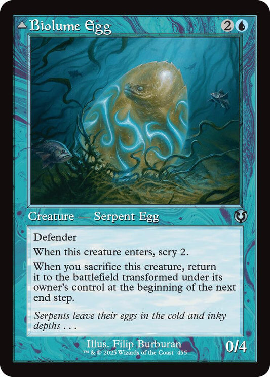 Biolume Egg // Biolume Serpent (Retro Frame) [Innistrad Remastered] [Foil]