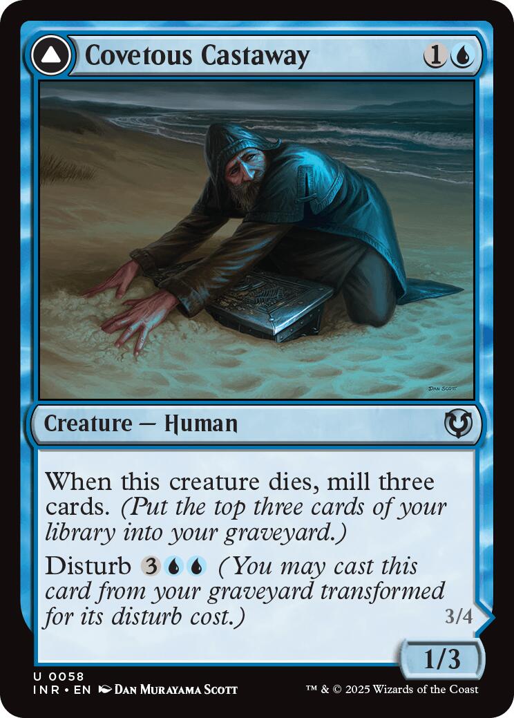 Covetous Castaway // Ghostly Castigator [Innistrad Remastered] [Foil]