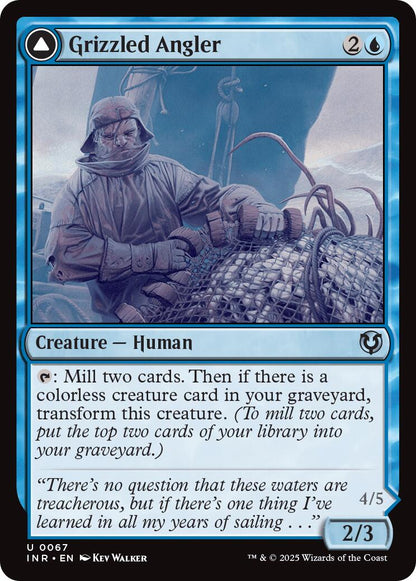 Grizzled Angler // Grisly Anglerfish [Innistrad Remastered] [Foil]