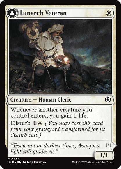 Lunarch Veteran // Luminous Phantom [Innistrad Remastered] [Foil]