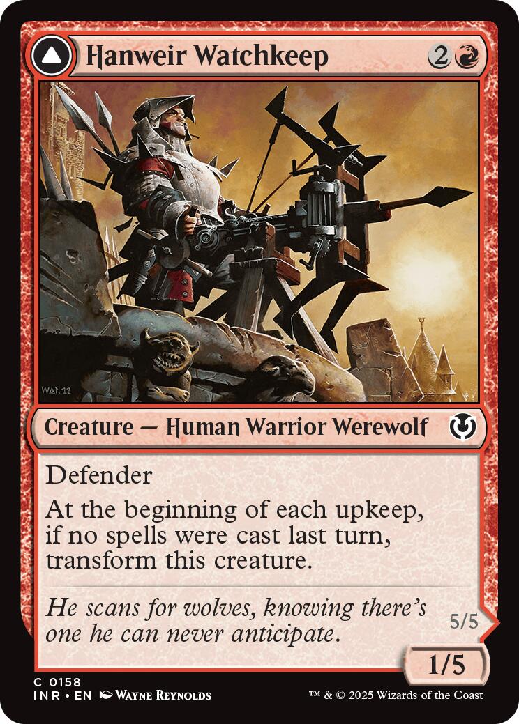 Hanweir Watchkeep // Bane of Hanweir [Innistrad Remastered] [Foil]