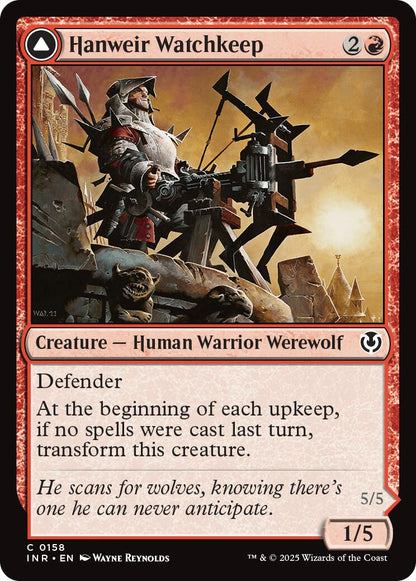 Hanweir Watchkeep // Bane of Hanweir [Innistrad Remastered] [Foil]