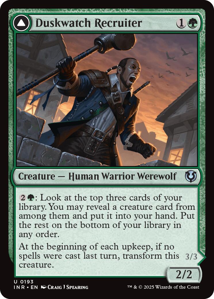 Duskwatch Recruiter // Krallenhorde Howler [Innistrad Remastered] [Foil]