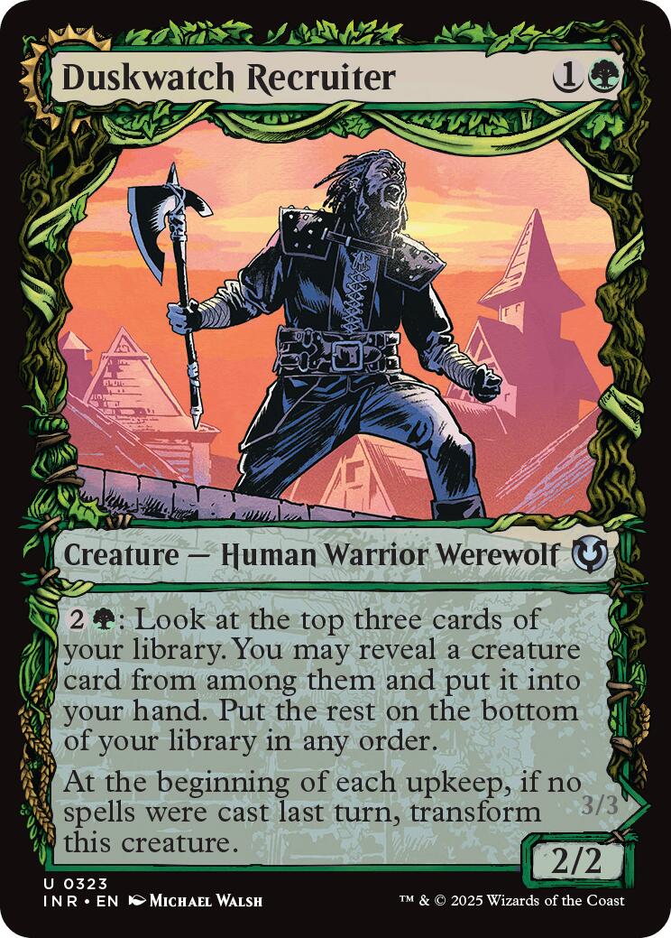 Duskwatch Recruiter // Krallenhorde Howler (Showcase) [Innistrad Remastered] [Foil]