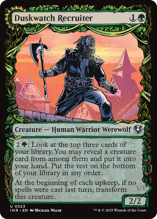 Duskwatch Recruiter // Krallenhorde Howler (Showcase) [Innistrad Remastered] [Foil]