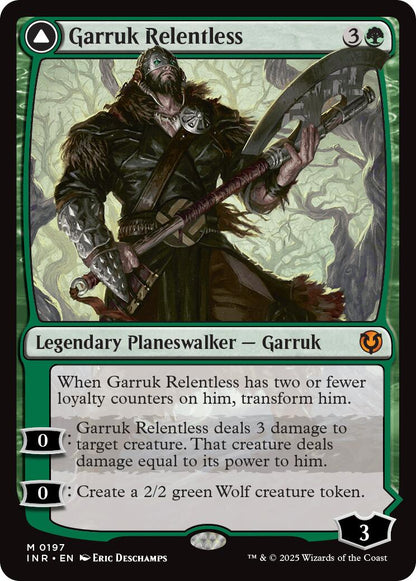 Garruk Relentless // Garruk, the Veil-Cursed [Innistrad Remastered] [Foil]