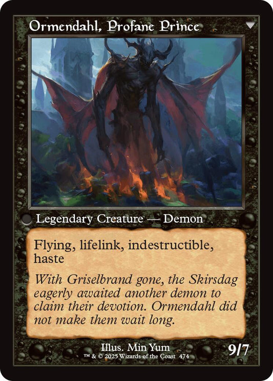 Westvale Abbey // Ormendahl, Profane Prince (Retro Frame) [Innistrad Remastered] [Foil]