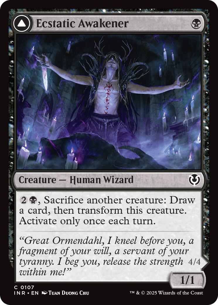 Ecstatic Awakener // Awoken Demon [Innistrad Remastered] [Foil]
