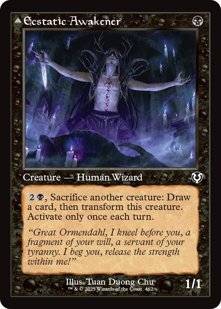 Ecstatic Awakener // Awoken Demon (Retro Frame) [Innistrad Remastered] [Foil]